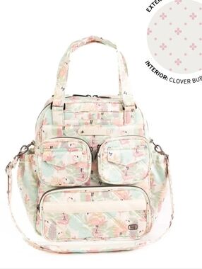 $135 Retail, NWT Lug Mini Puddle Jumper Tote & Backpack In Flamingo Foliage.